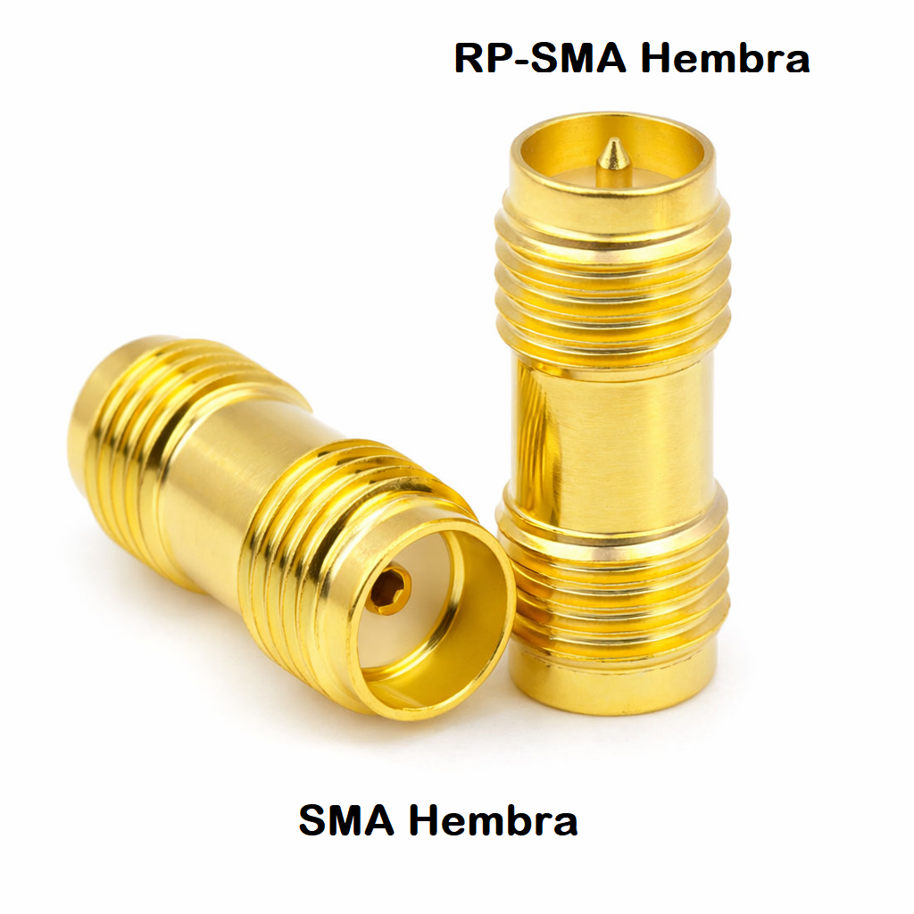 Adaptador SMA hembra a RP-SMA hembra - vista 3
