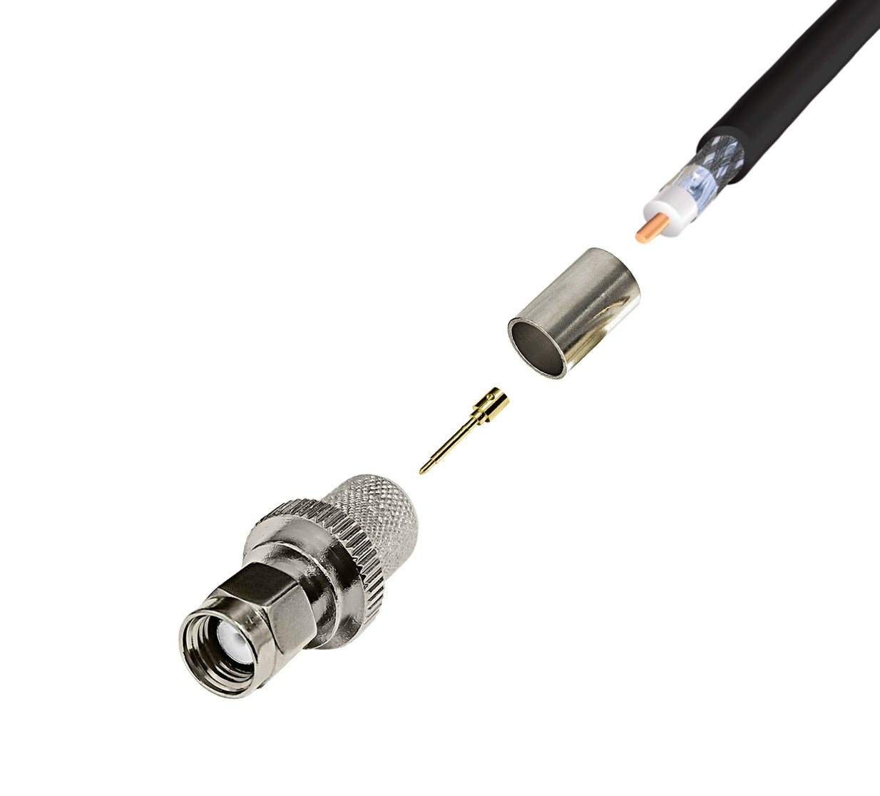 Conector SMA (macho) para cable RG11
