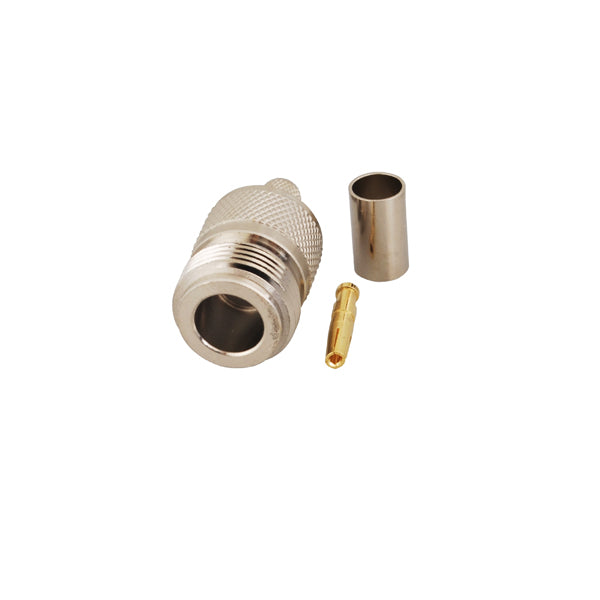 Conector N (Hembra) para cable RG58