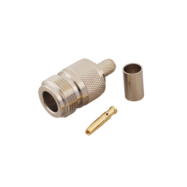 Conector N (Hembra) para cable RG58