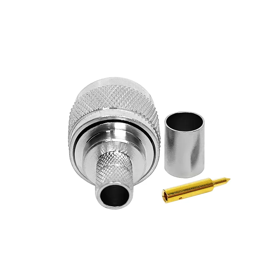 Conector N (macho) crimpable para cable RG6