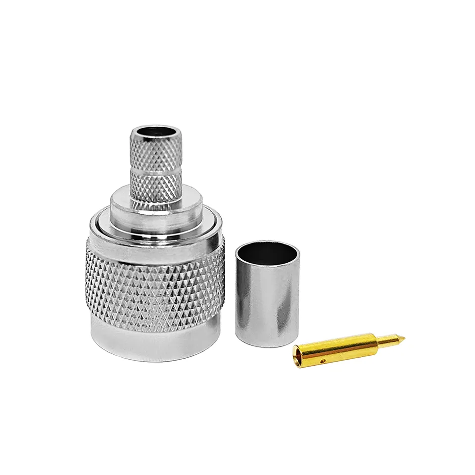 Conector N (macho) crimpable para cable RG6