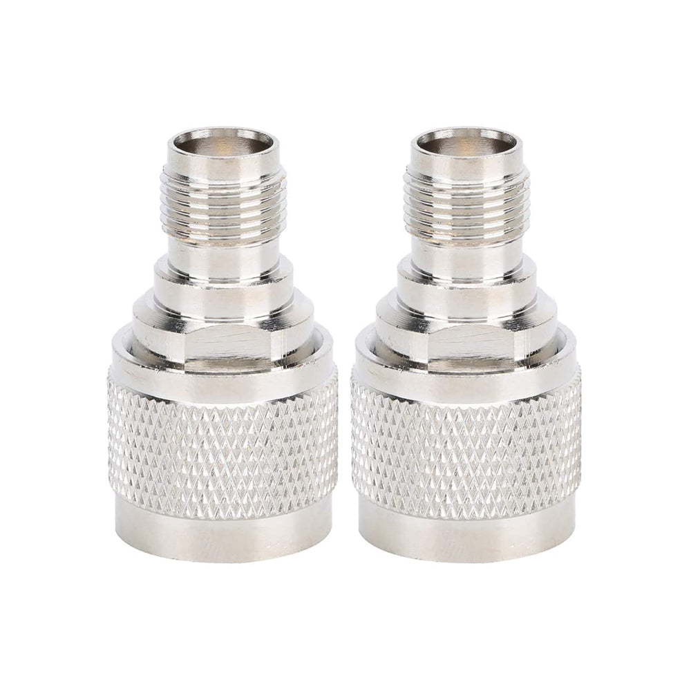 Adaptador TNC hembra a N macho. Vista 3 del producto; las piezas repetidas muestran diferentes ángulos.
