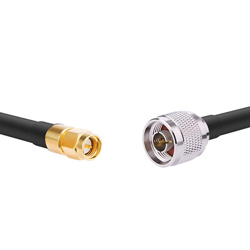 Cable 5 m N macho a SMA macho. Vista 2 del producto; las piezas repetidas muestran diferentes ángulos.