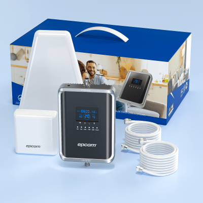 Kit EPCOM EP-5G-PBS-V2 con antenas, cables coaxiales y empaque