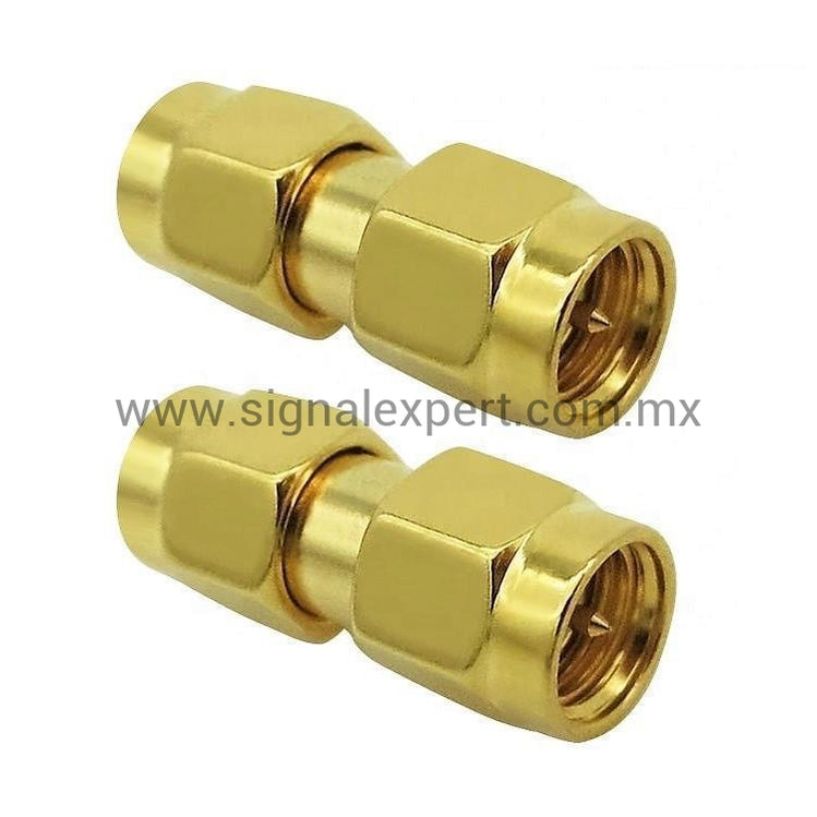 Adaptador SMA Macho a SMA Macho