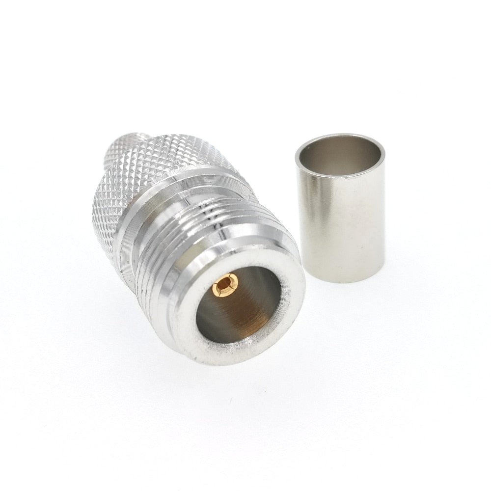 Conector N (Hembra) crimpable para cable RG6
