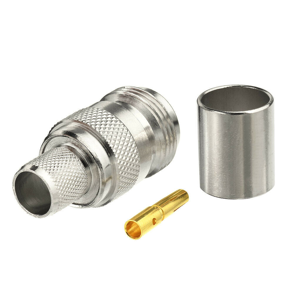 Conector N (Hembra) crimpable para cable RG11