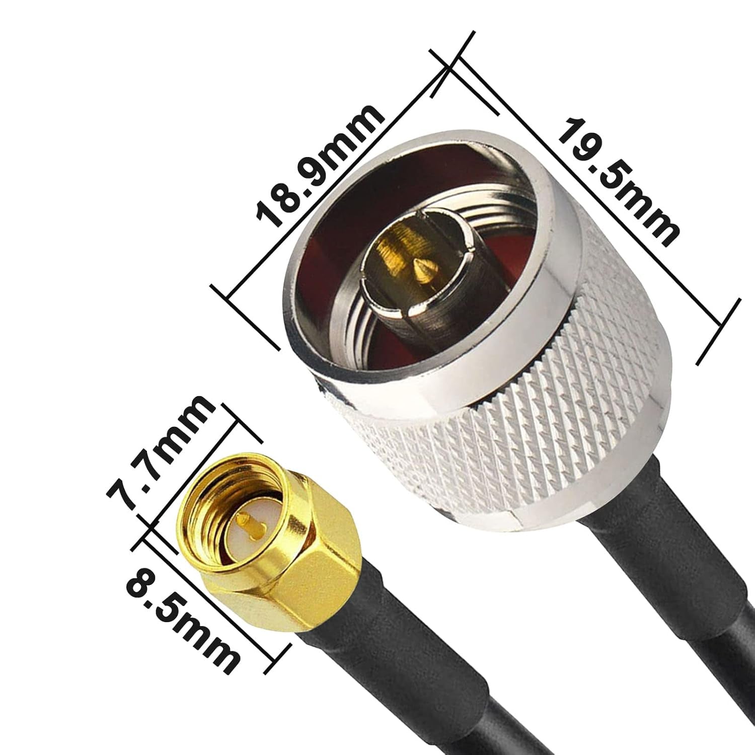 Cable 5m Conector N Macho a SMA Macho