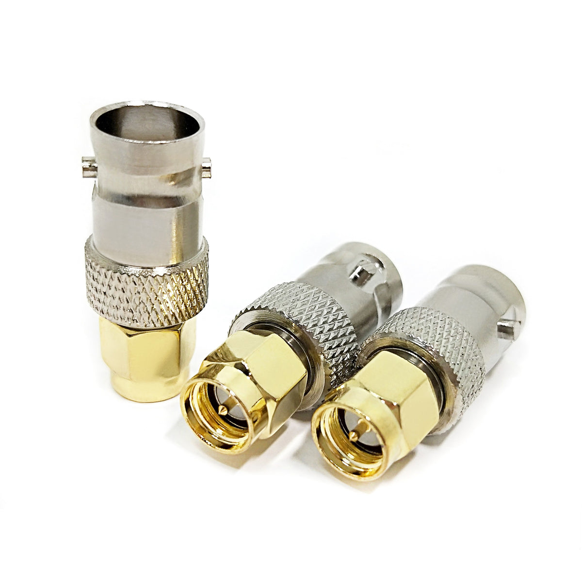 Adaptador BNC hembra a SMA macho - vista principal