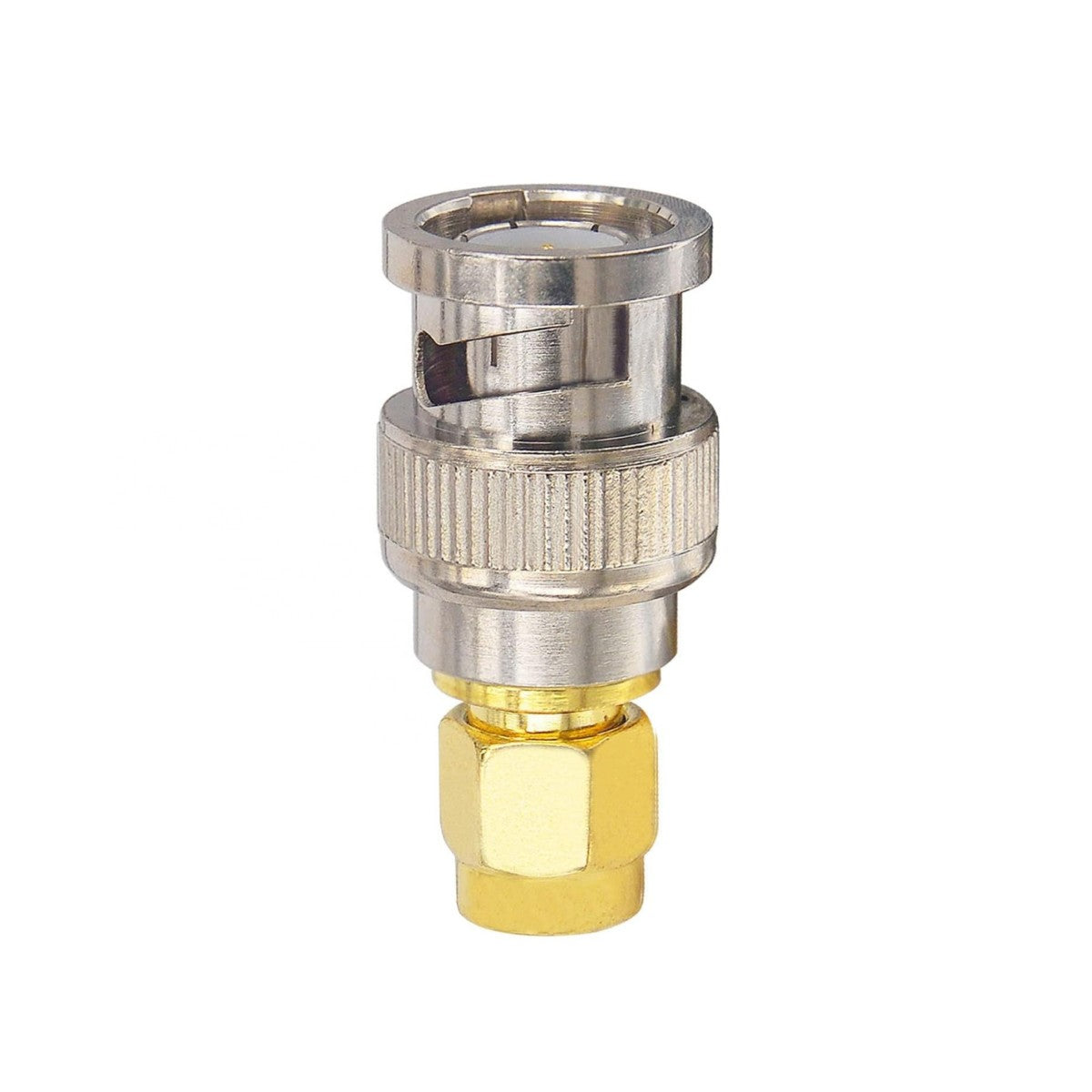 Adaptador BNC macho a SMA macho