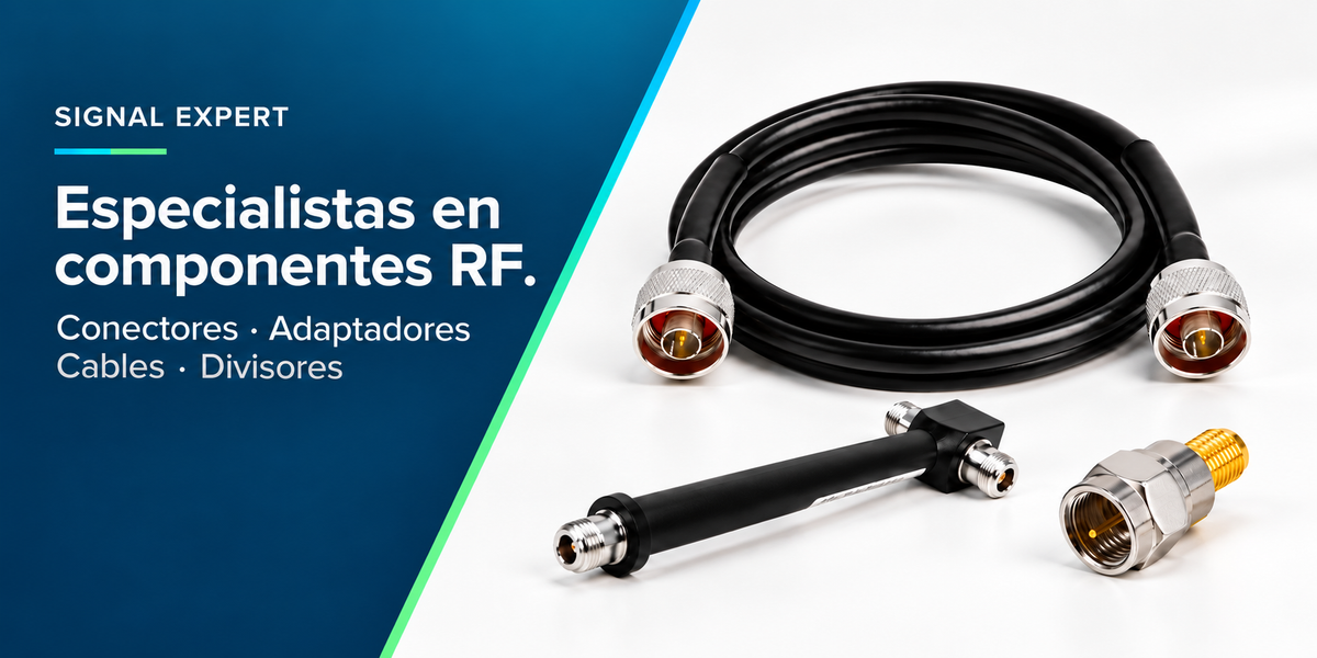Signal Expert. Especialistas en componentes RF: conectores, adaptadores, cables y divisores.